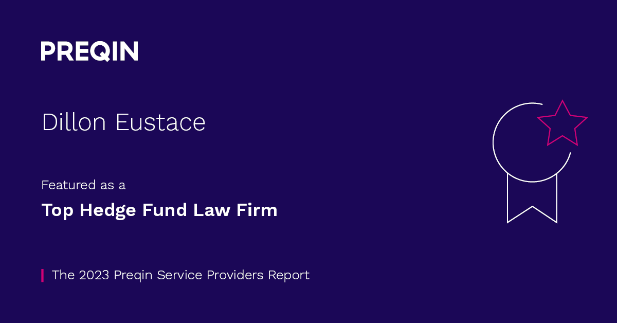 Prequin Top Hedge Fund Law Firm logo