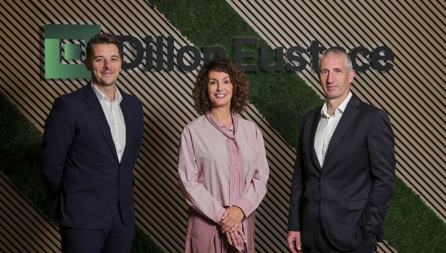 Pictured L to R: Stephen Fogarty, Olwyn Downey and Keith Robinson Image